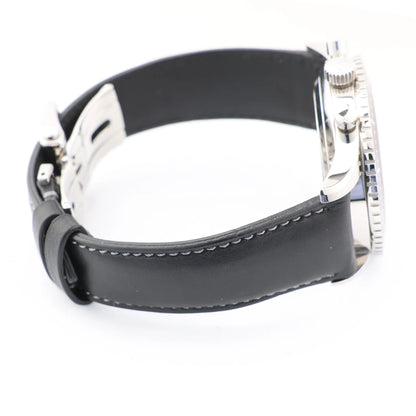 Zenith Chronometro TIPO CP-2 03.2240.4069 SS x Leather AT Watch with Black Dial