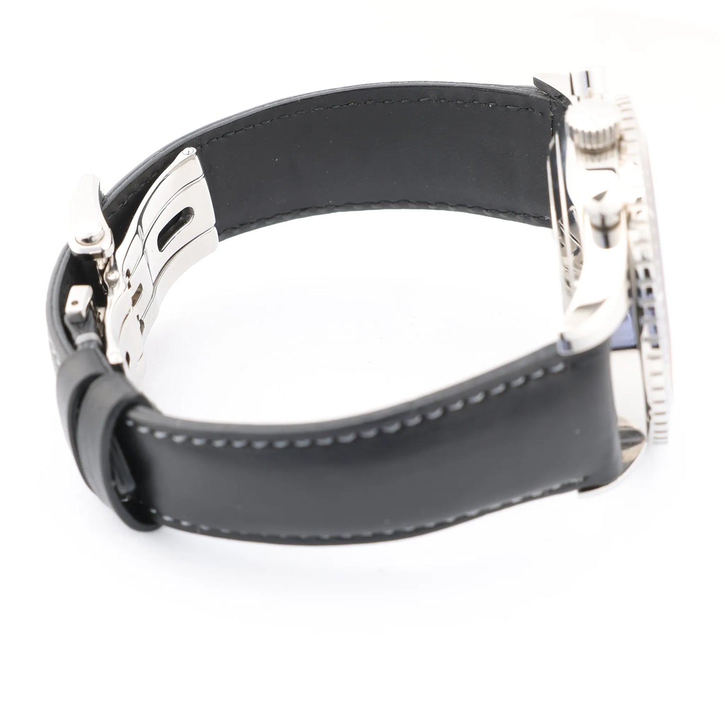 Zenith Chronometro TIPO CP-2 03.2240.4069 SS x Leather AT Watch with Black Dial