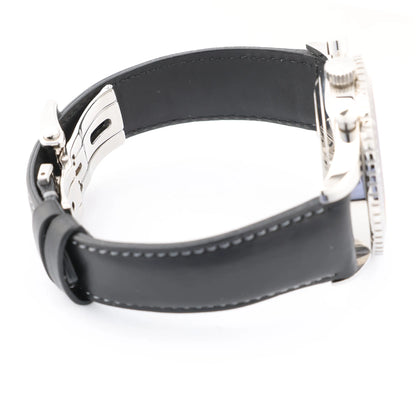 Zenith Chronometro TIPO CP-2 03.2240.4069 SS x Leather AT Watch with Black Dial