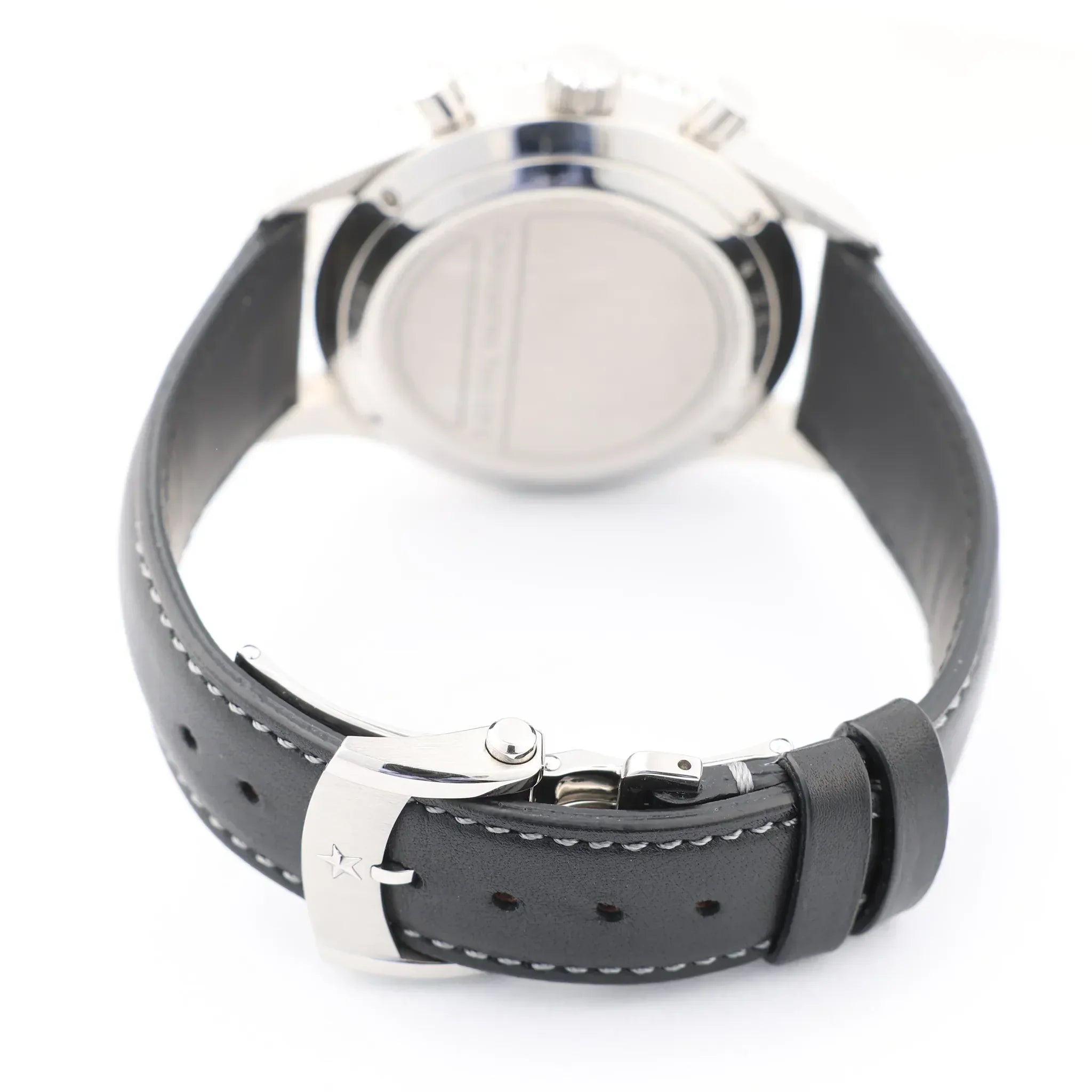 Zenith Chronometro TIPO CP-2 03.2240.4069 SS x Leather AT Watch with Black Dial