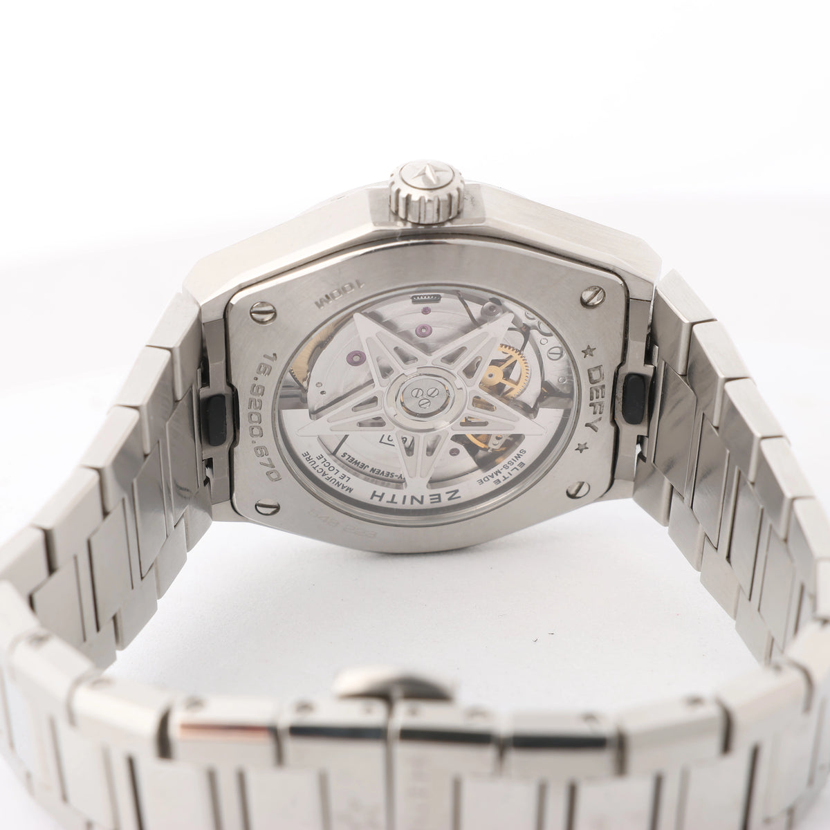 Zenith Defy Midnight 6.9200.670/03.MI001 548223 SS AT Watch with White Shell Dial