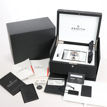 Zenith El Primero CHRONOMASTER OPEN 03.2040.4061/23.M2040 379233 SS AT Watch with Gray Dial
