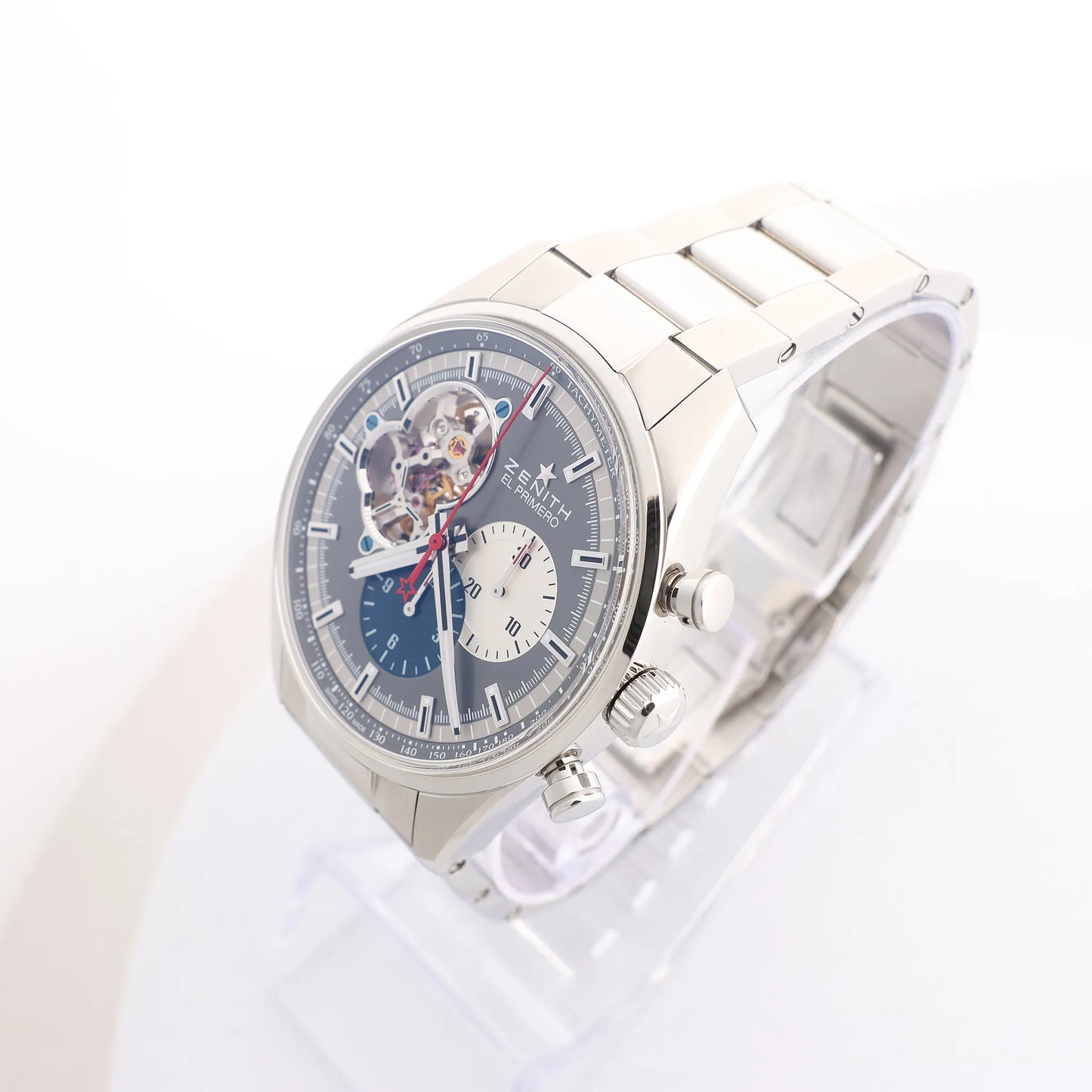 Zenith El Primero CHRONOMASTER OPEN 03.2040.4061/23.M2040 379233 SS AT Watch with Gray Dial