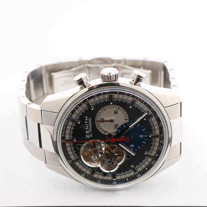 Zenith El Primero CHRONOMASTER OPEN 03.2040.4061/23.M2040 379233 SS AT Watch with Gray Dial
