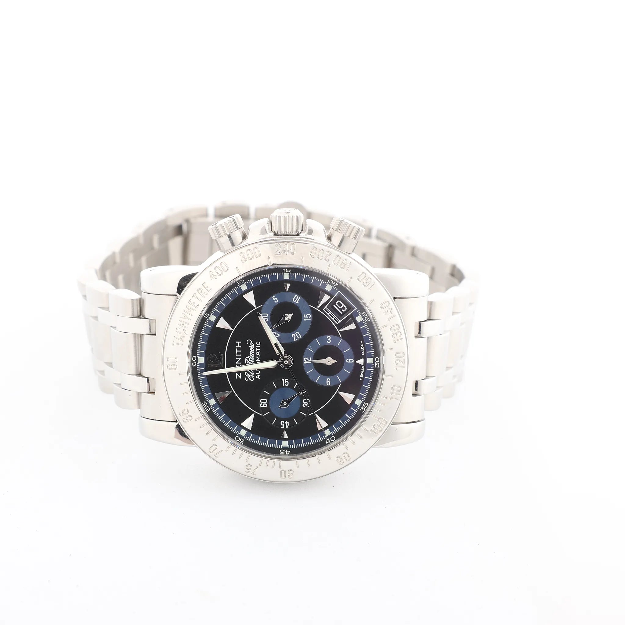 Zenith Rainbow El Primero 02.0461.400/71 SS AT Watch with Black Dial