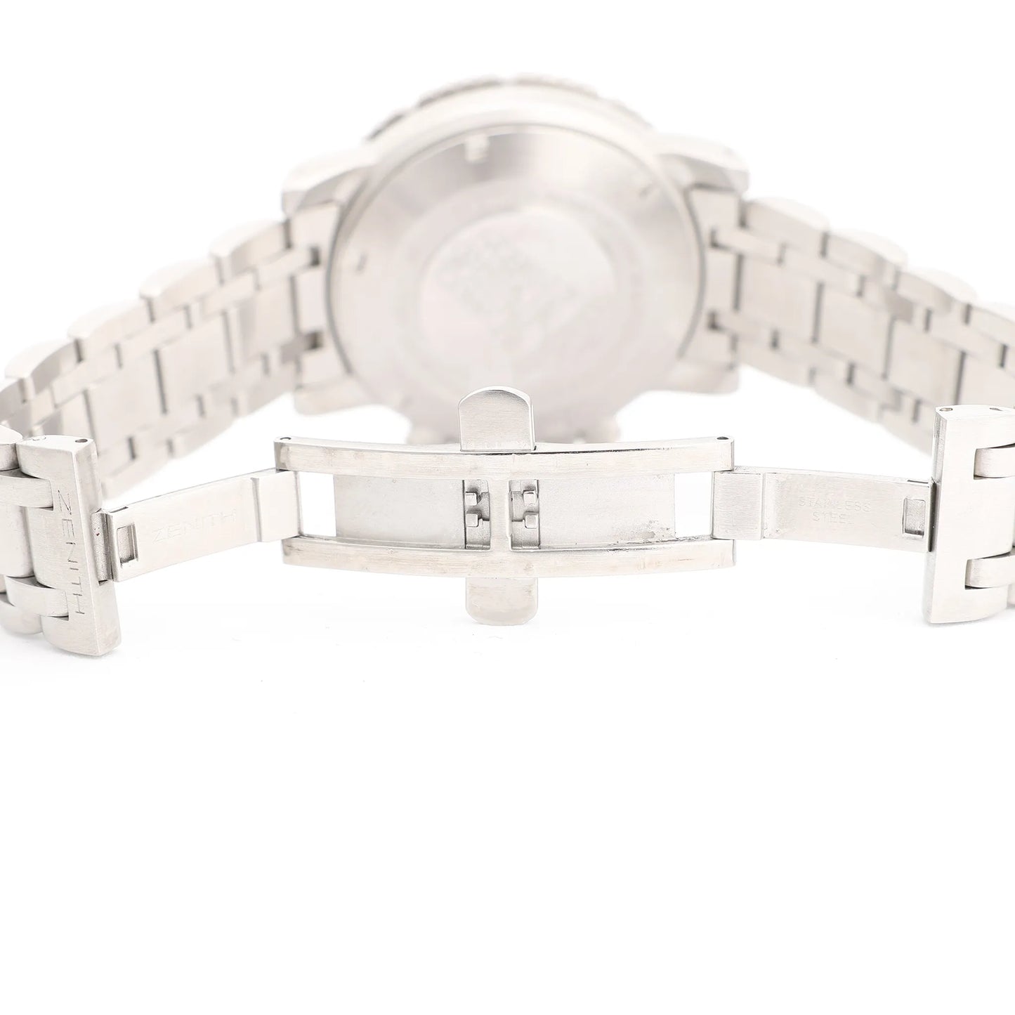 Zenith El Primero Rainbow Flyback 02.0480.405 SS AT Uhr mit schwarzem Zifferblatt