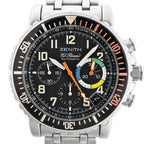 Zenith El Primero Rainbow Flyback 02.0480.405 SS AT Watch with Black Dial